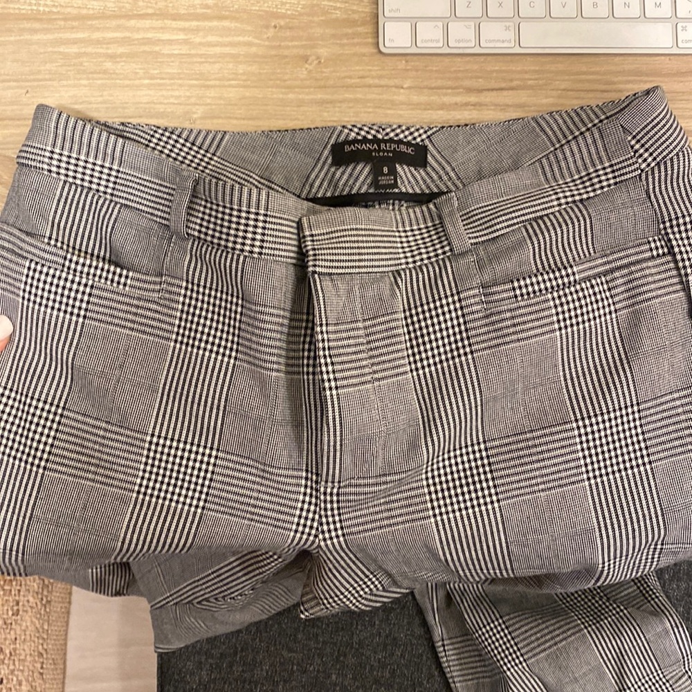 Banana Republic Plaid Sloan Work Pants